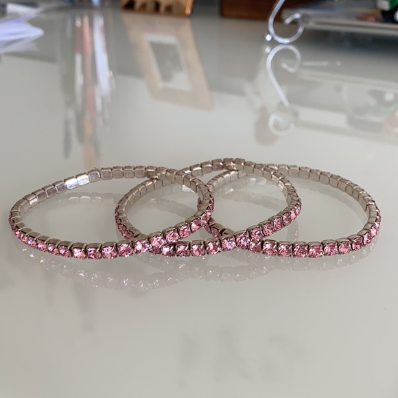 Swarowski Pink Crystal Bracelets - Picture 4 of 6